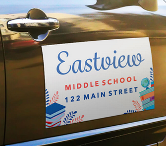 Education Magnetic Car Sign