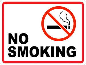 No Smoking/Smoking Prohibited (Wall Sign)