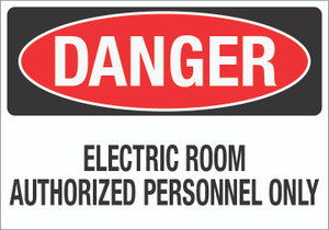 Danger: Electric Room (Wall)