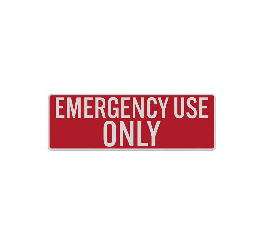 Emergency Use Only Decal (Reflective)