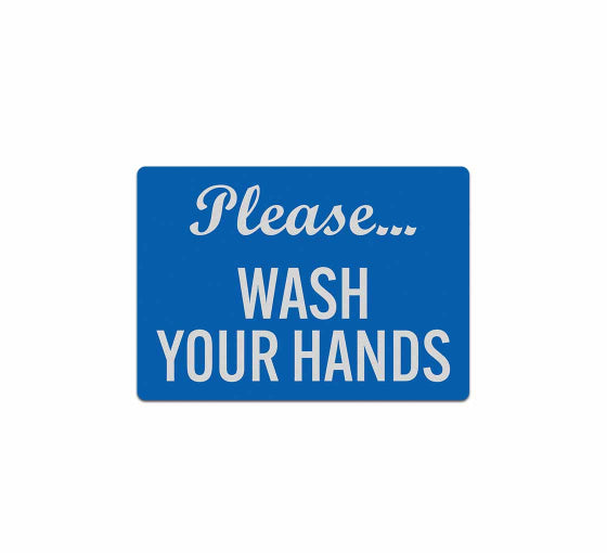 Please Wash Your Hands Decal (Reflective)
