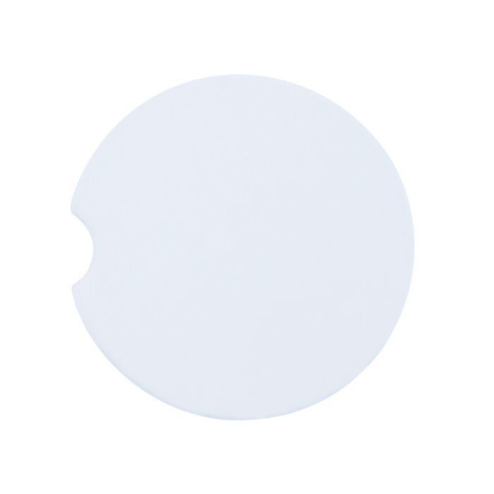 White Sandstone Car Coaster Sublimation Blanks – 6.7cm