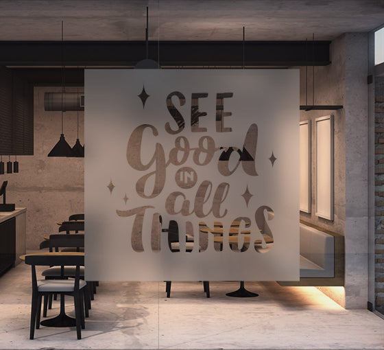 Cut-Out Frosted Decals