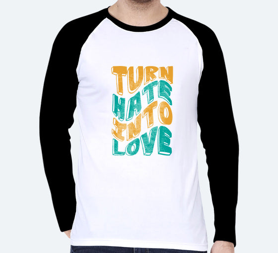 Men's Printed long Sleeves Raglan T-Shirt