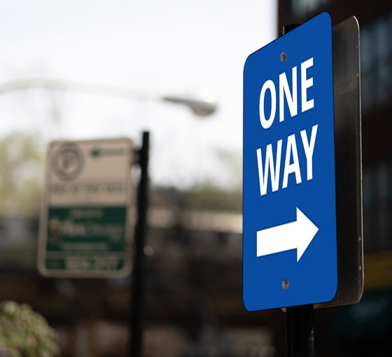One Way Street Signs