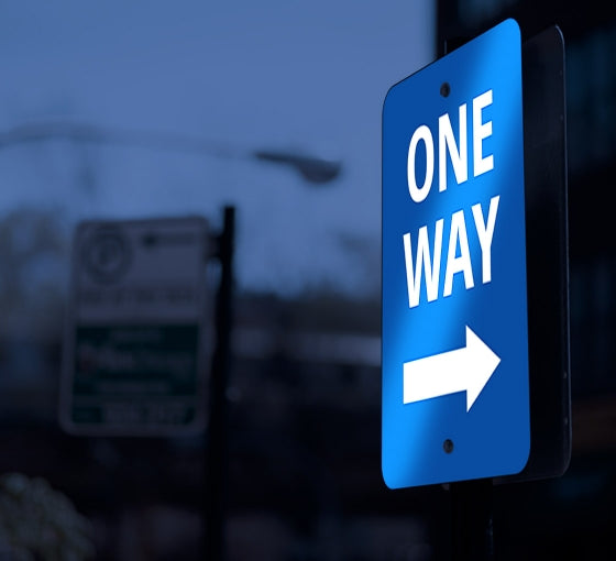 Reflective One Way Street Signs