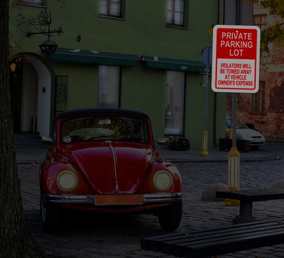 Reflective Private Parking Signs