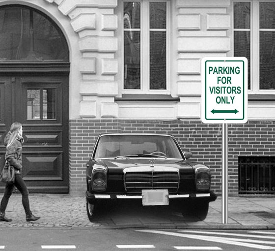 Reserved Parking Signs