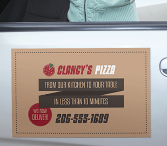 Retail Magnetic Car Sign