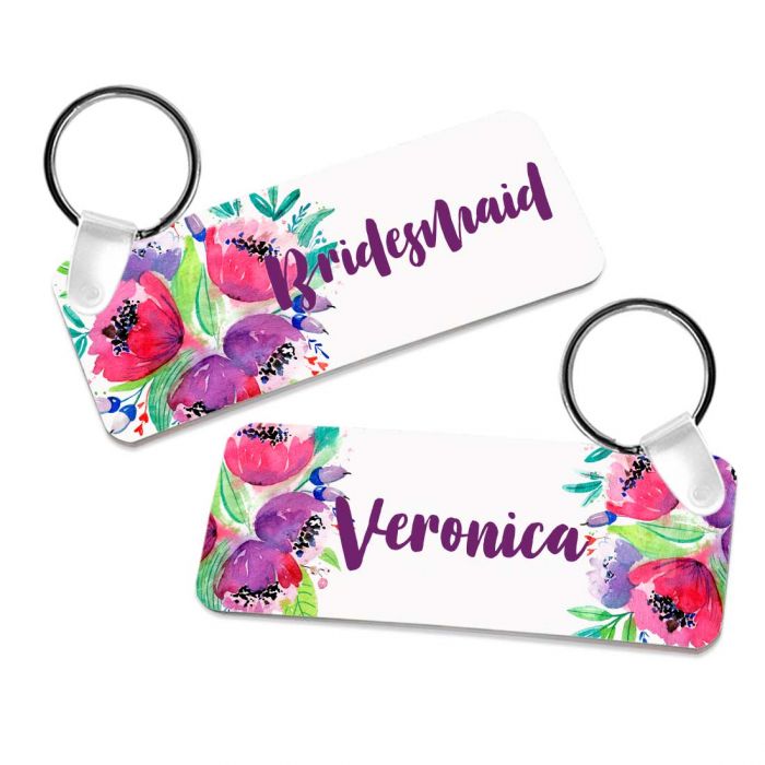 Aluminum Rectangle Sublimation Keychain - 1.25" x 3"