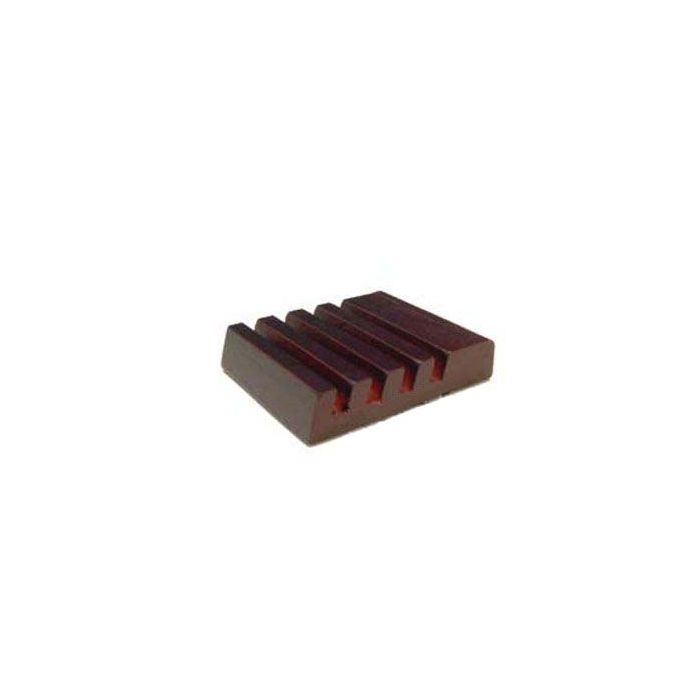 Slotted Wood Coaster Stand Mahogany Finish