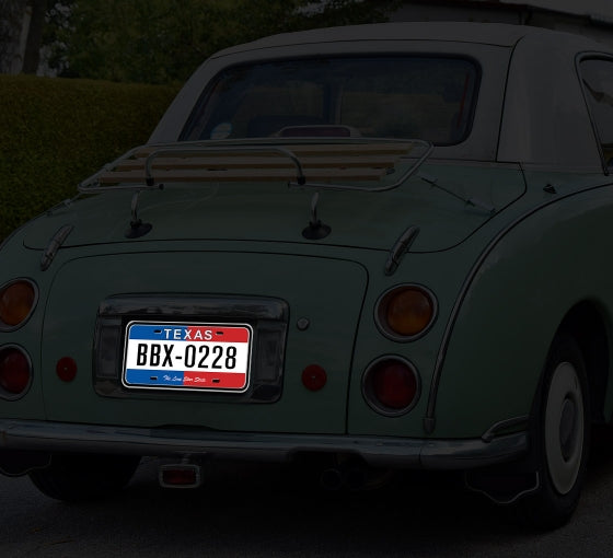 Reflective Texas License Plates
