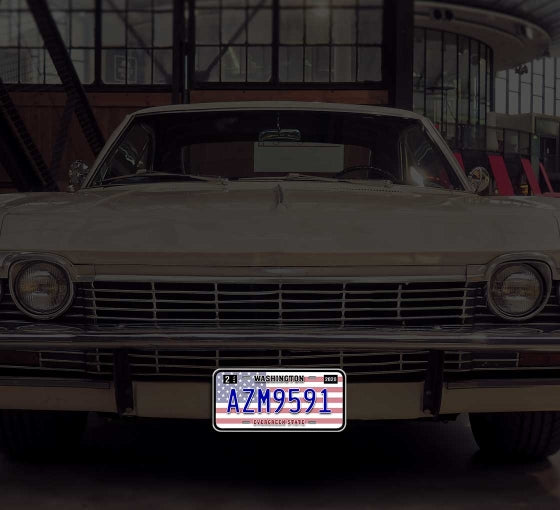 Reflective Washington License Plates