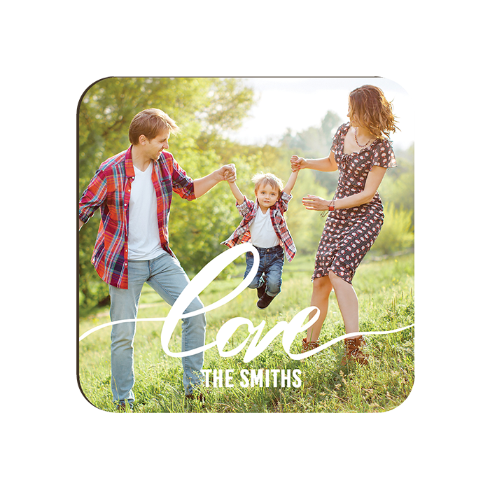 Hardboard Square Drink Coasters with Rounded Corners for Sublimation Printing- 3.54" x 3.54"