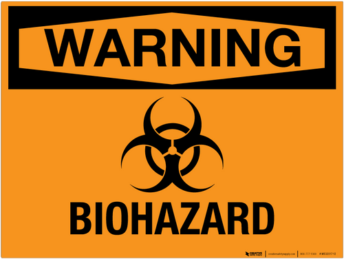 Warning: Biohazard - Wall Sign