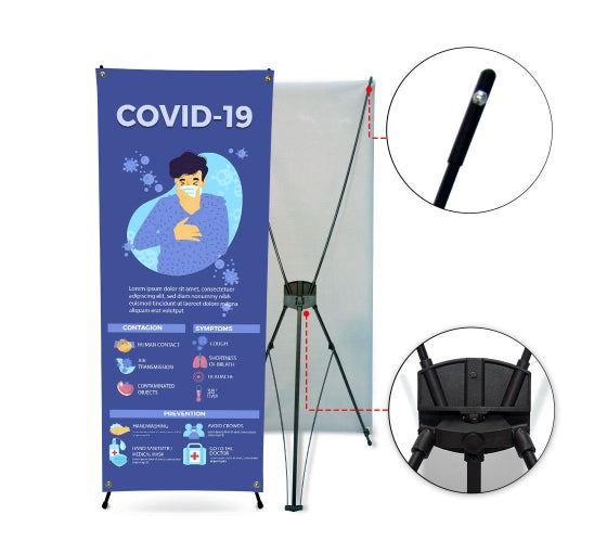COVID-19 Banner Stand