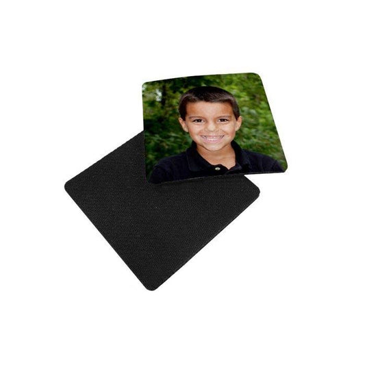 White Sublimation Fabric Top Coasters - 4" x 4"