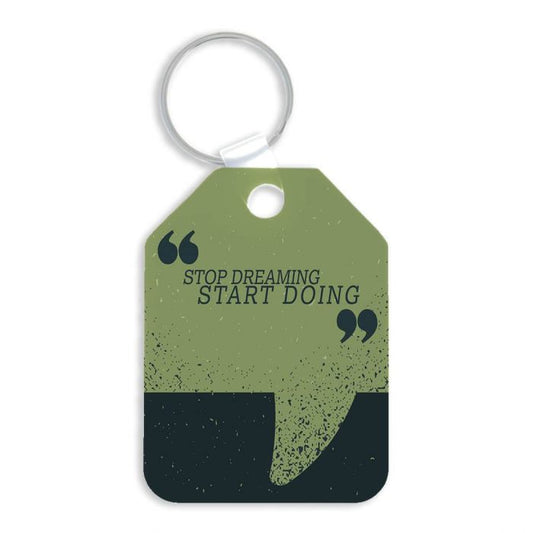 Double-Sided Tag-Shaped Aluminum Sublimation Keychain - 1.75” x 2.4”